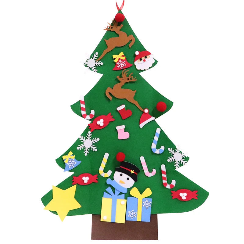 

OEMPROMO Felt Decorated Christmas Tree