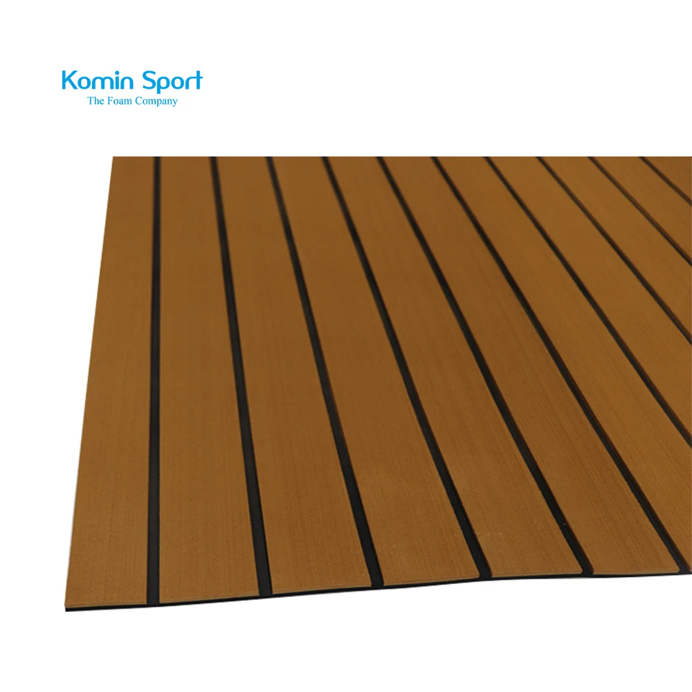 Eva Light Brown Foam Faux Teak Decking Sheet With 3m Adhesive Buy
