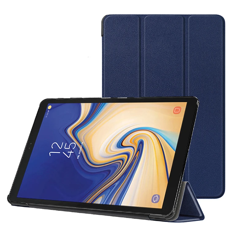 

Stand Folio back cover case For Samsung Galaxy Tab A 10.5 SM-T590 / SM-T595 With Auto Sleep and Wake up, Black;red;green;hot pink;sky blue;purple;orange;brown;dark blue