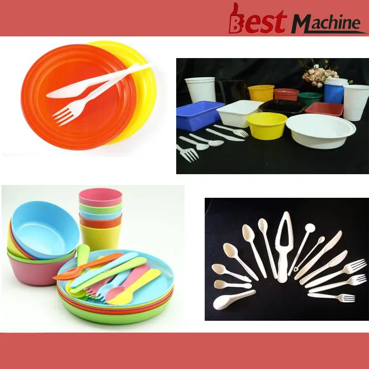 Automatic Disposable Plastic Cutlery Manufacturing / Making Machine