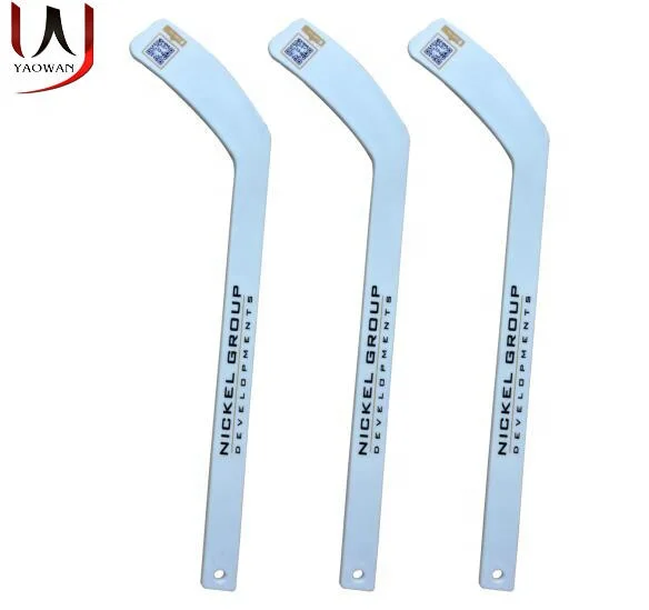 

Factory customize promotional gift toys plastic white mini ice hockey stick, Customized