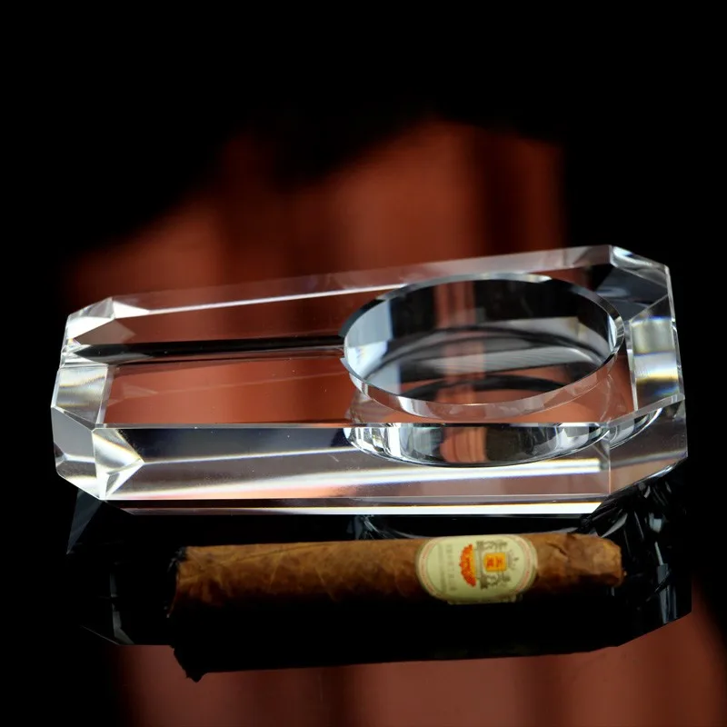 Arts And Crafts Handblown Crystal Cigar Ashtray Glass Ashtray Buy