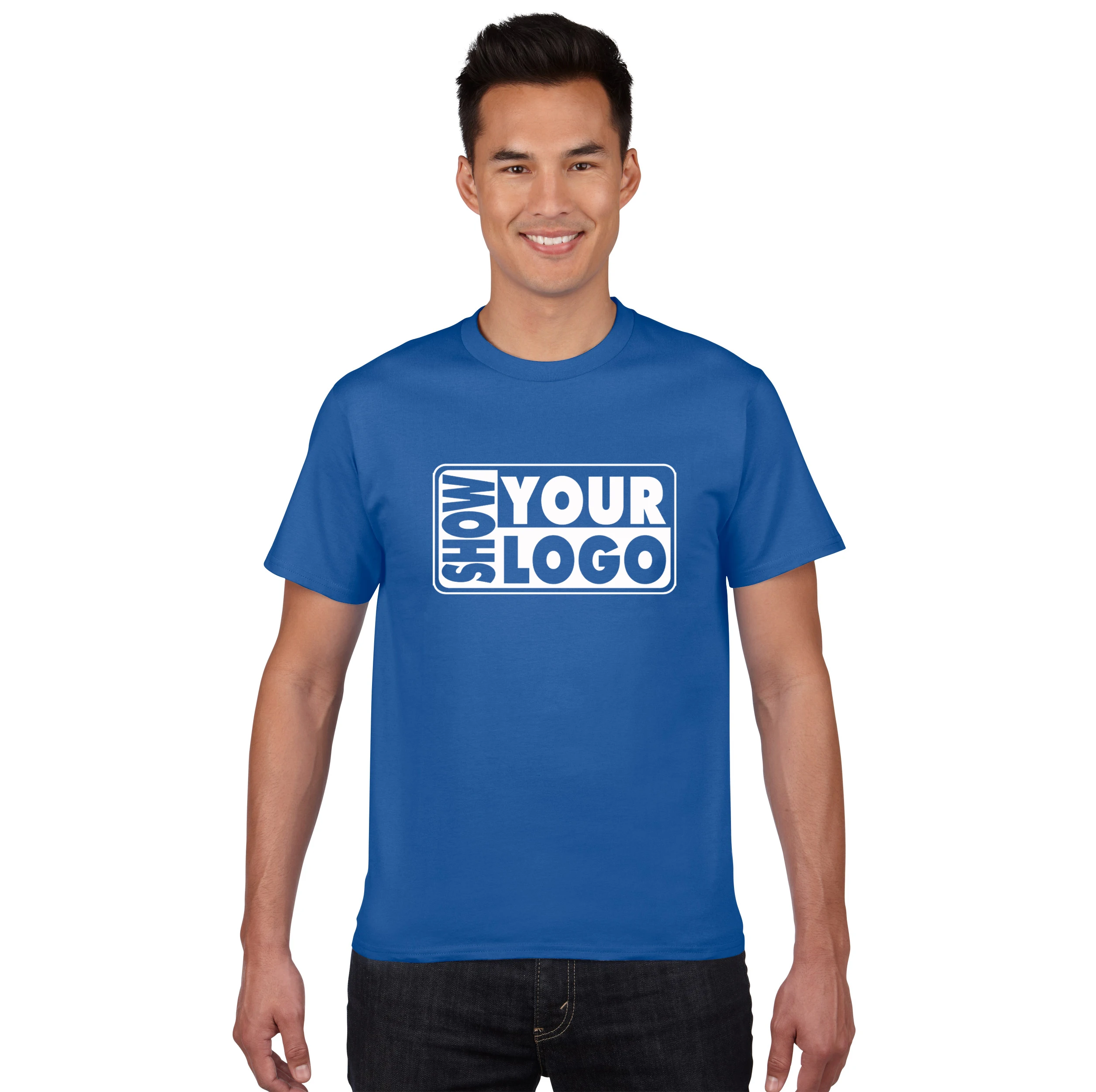 

Free shipping by air express door to door US size 100% cotton custom tshirt