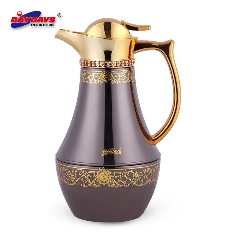 2018 New Product Daydays Luxury Customized Arabic Coffee Pot Dallah Dubai Market Wholesale Tea