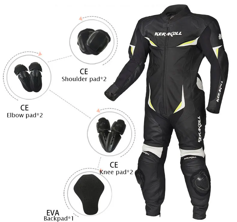 Kerakoll One-piece Motorcycle Racing Suit Genuine Leather Cowhide ...