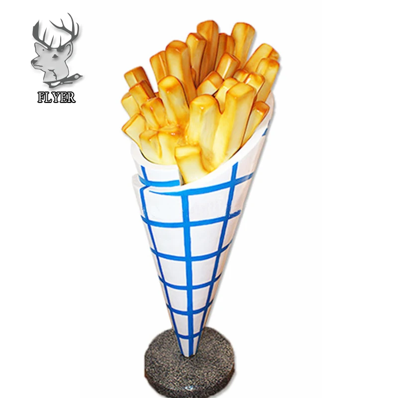 Shop decoration fiberglass food sculpture large hot dog statue, View