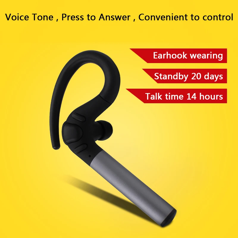 wireless mono earbud earphones for driving