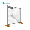Temporary fence stands concrete post base garden products temporary fence base