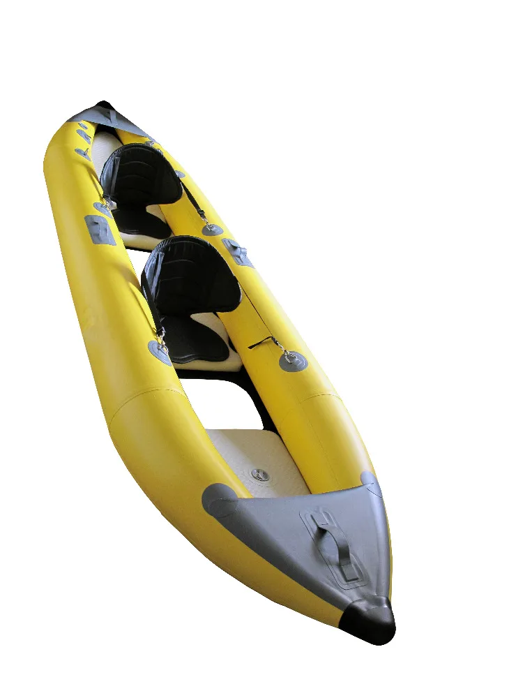 2019 SANJ 2 person inflatable transparent kayak clear bottom fishing