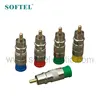 [Skype account: softel009 ] RG6 RG59 catv rca compression plug/connector with pure copper pin