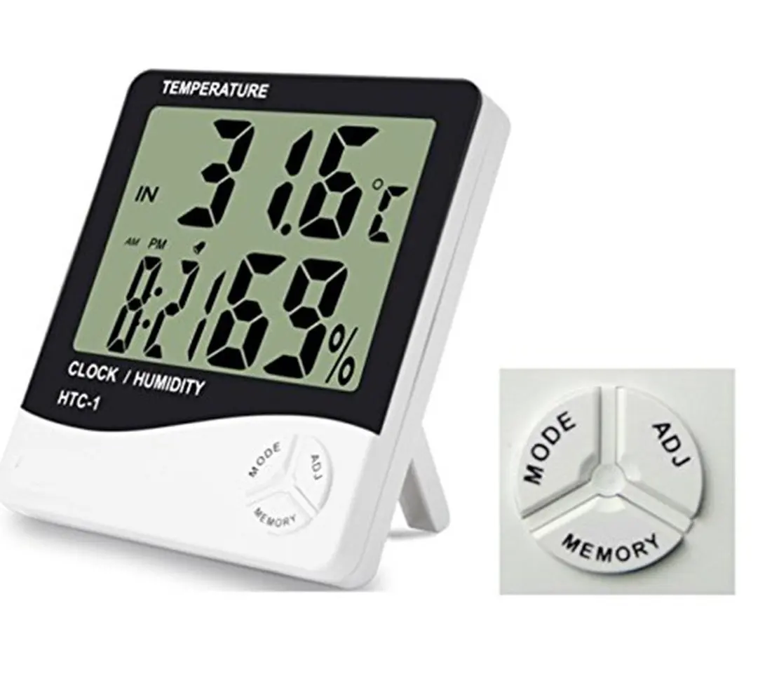 Amazon hot sale LCD Digital Temperature & Humidity thermometer HTC-1