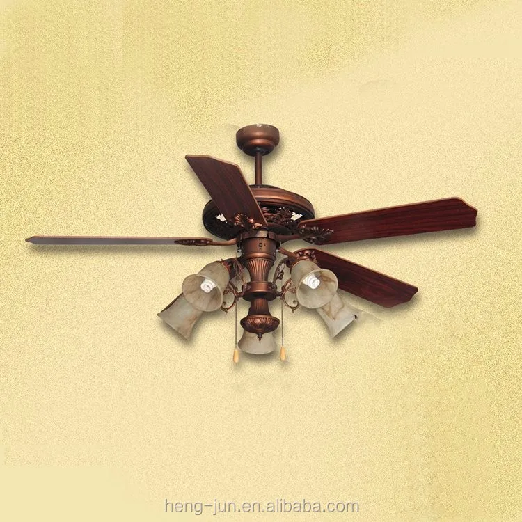 New Indoor Antique Decorative Ceiling Fan with Light