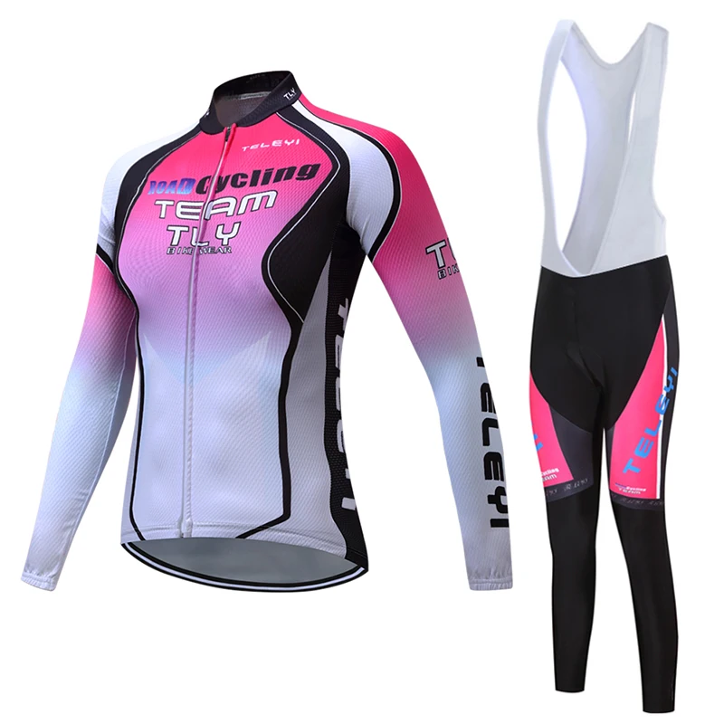 

Pink Cycling Wholesale Jersey Long Set Manufacturer Sports UV Sleeves Bicycle Cloths Men/Women, Customized color