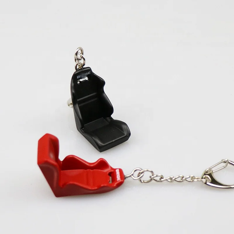 
JDM Aluminum Car Chair Racing Seat Keychain Keyring 