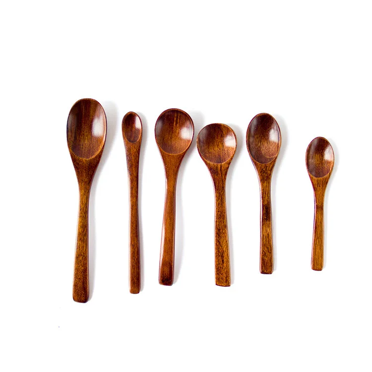 FQ brand ice cream customized soup yogurt feeding small wooden baby spoon
