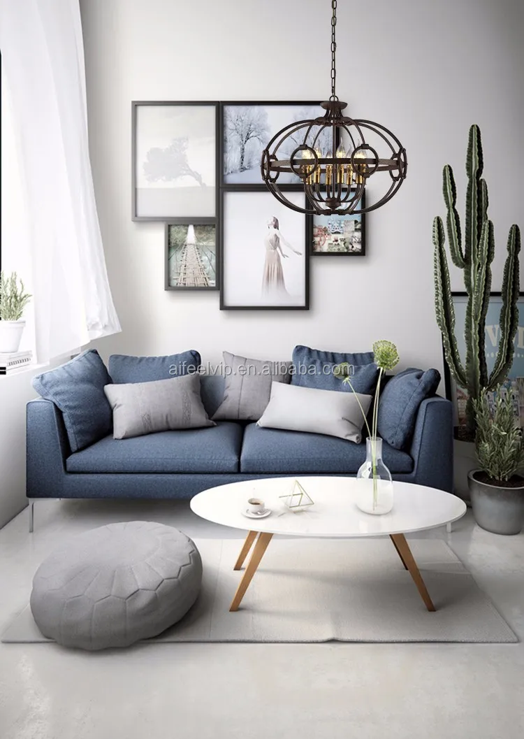 Turkish vintage industrial camino round drum circular lantern led pendant light chandelier for living room