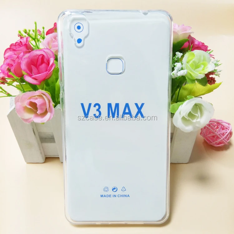 

Clear Transparent 1.5mm Soft TPU Ultra Thin Mobile Phone Back Cover Case for VIVO V3 MAX