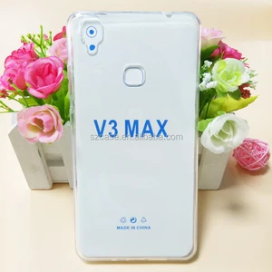 Clear Transparent 1.5mm Soft TPU Ultra Thin Mobile Phone Back Cover Case for VIVO V3 MAX