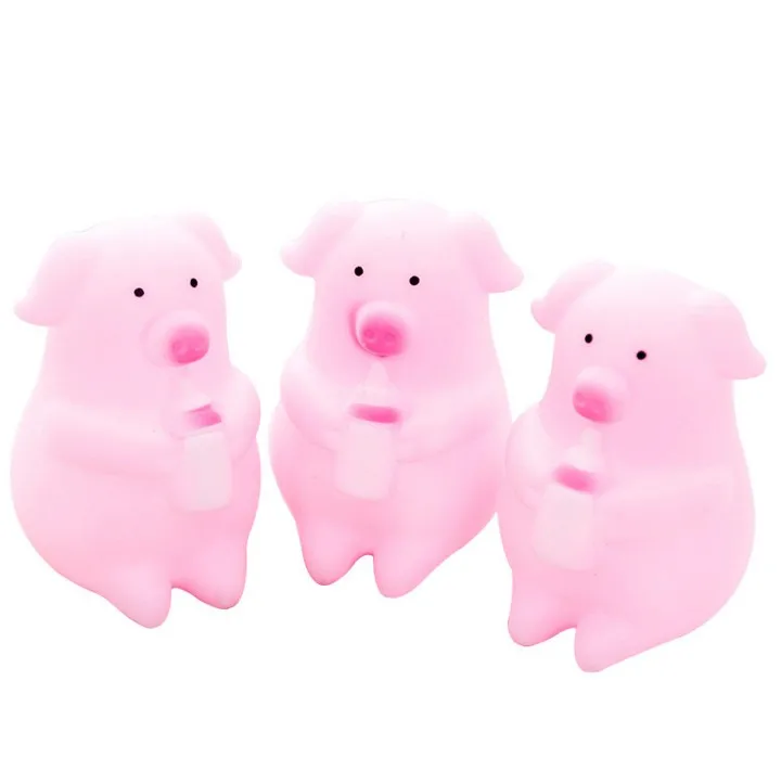 ABOSS 25 Pieces Mini Rubber Pigs Bulk Baby Bath Toy