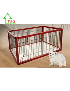 wooden dog cage
