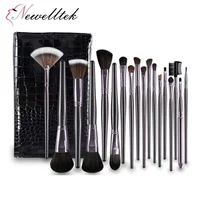 

Popular 15 Pcs Multi-function Professional Foundation High Quality Custom Logo Cosmetic Makeup Brushes Set with Bag