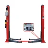 Double hydraulic cylinder and high strength chain Launch TLT235SBA two post car lift