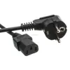 Euro Power IEC C13 plug Cable 1.2m 1.5m 1.8m PC power cable 10A 250V