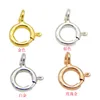 Wholesale DIY silver Findings 5mm gold plated 925 sterling silver spring ring clasp Lobster Clasp
