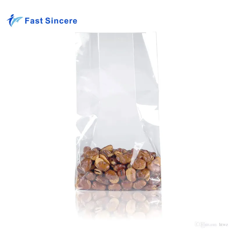 
Cheap Plastic Side Gusset Printing Opp Square Bottom Candy Package Bag 