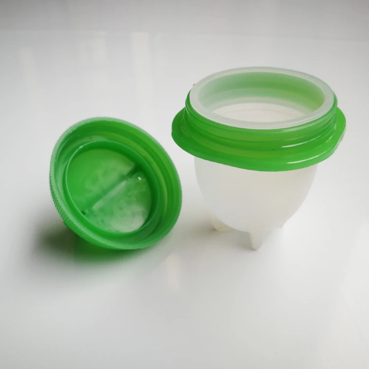 
Hot sale silicone egg cup BPA free microwave silicone egg boiler with lid 