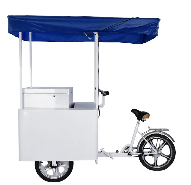 
JUKA ice cream tricycle with solar powered dc12v/24v chest freezer 