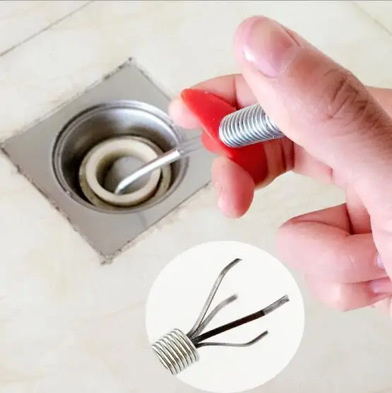 Drop shipping Bendable Brush Sink Tub Hair Removal Tool and kitchen sink drain cleaner