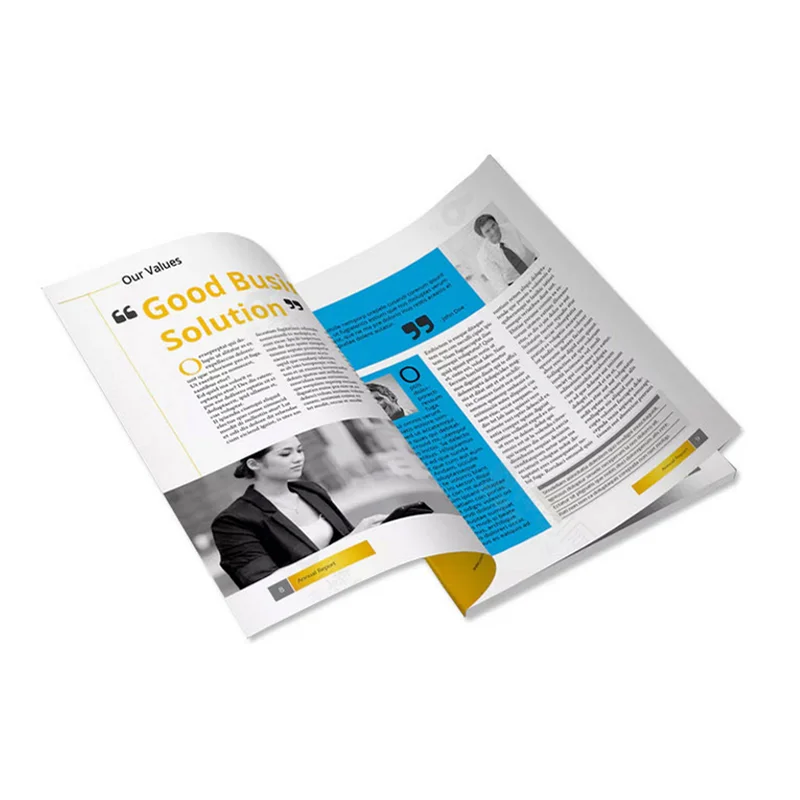 
China direct book printer customized hardcover magazines printing 