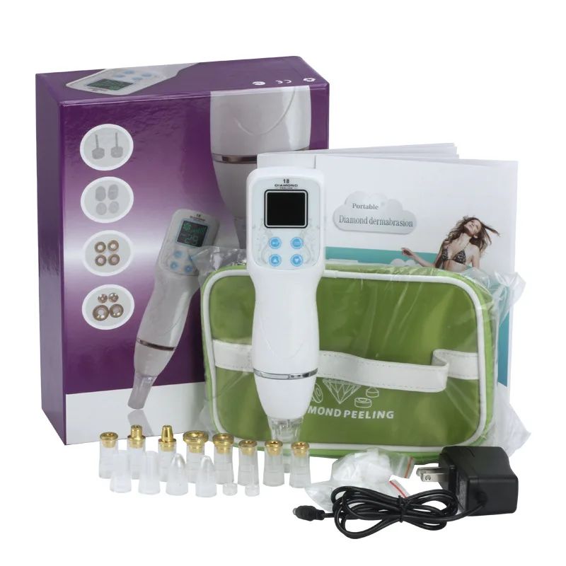 Microdermabrasion Machine Pore Tool Electric Facial Acne BlackHead Cleaner Remover Vacuum Dead Skin Diamond Peeling Machine