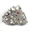 Electroplating Titanium Angel White Aura Quartz Crystal Rainbow Crystal Cluster