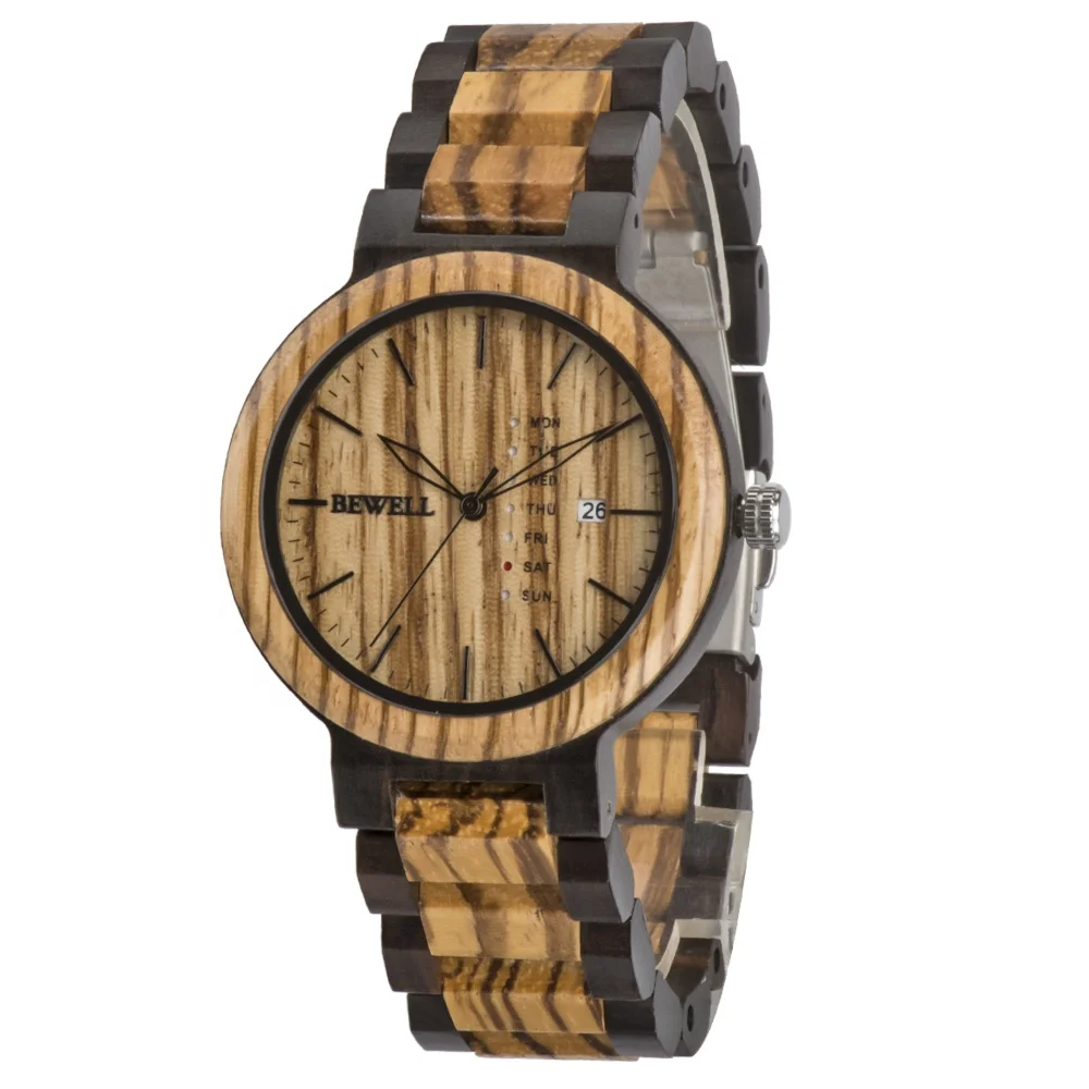 

Custom hot sale wooden relojes quartz men watches personalize bamboo wooden watch