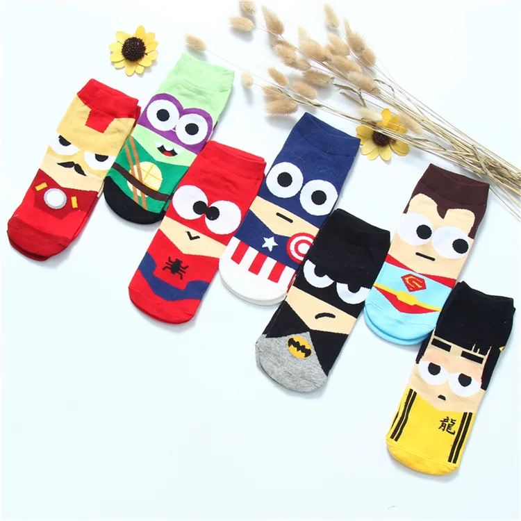 

2019 Super hero men socks / teen tube Hiphop cartoon socks wholesale, Picture