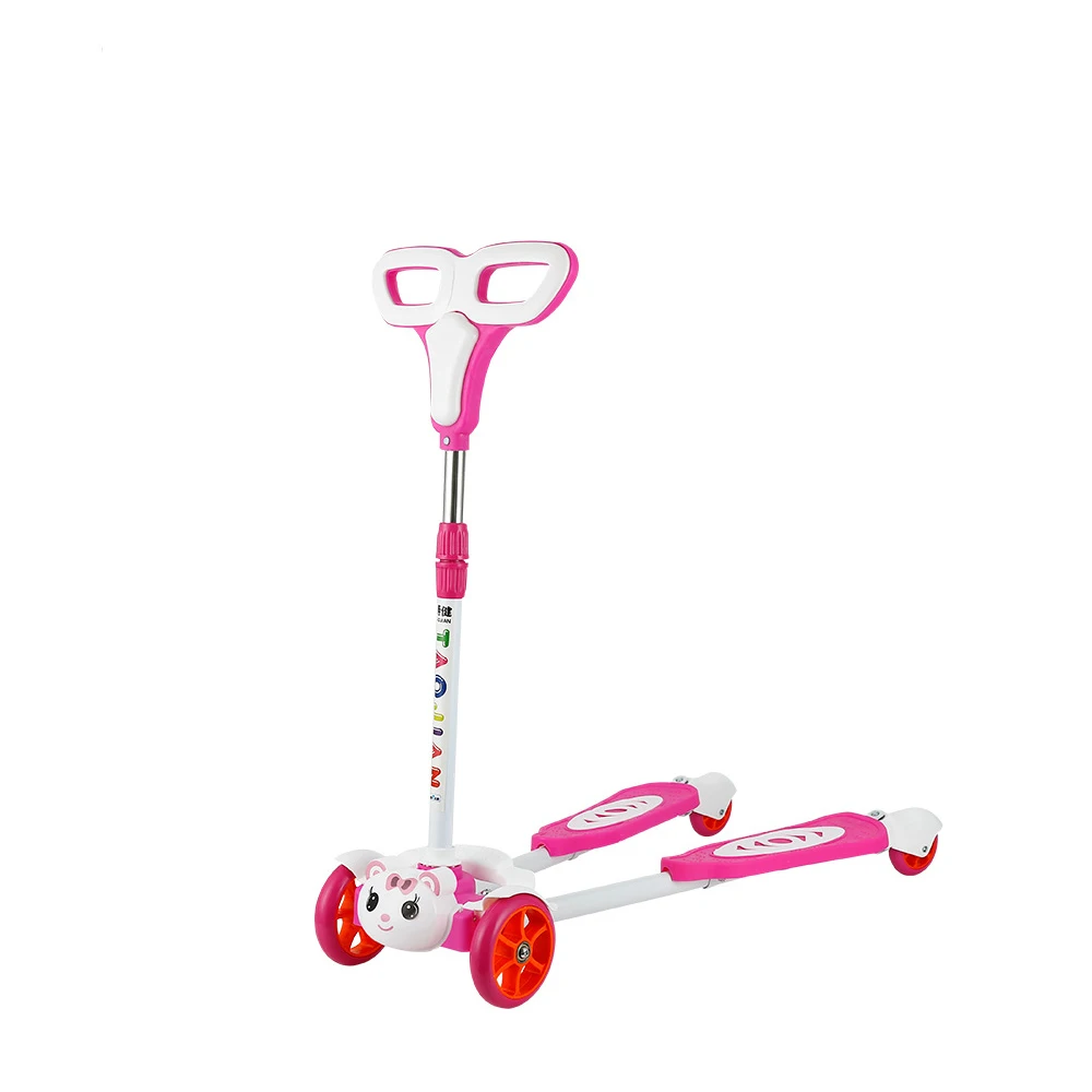 Flicker 4 Wheel Kids Pro Frog Swing Scooter/kids Kick Foot Sliding Frog