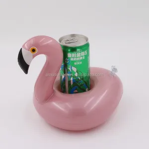 Inflatable Gold Rose Flamingo Drink Cup Holder Float Beverage Cans, Cups & Bottles Fun Kid & Adult Pool Party, Festival Gifts