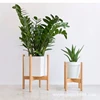 Plant Stand Mid Century Wood Flower Pot Holder Display Potted Rack Rustic