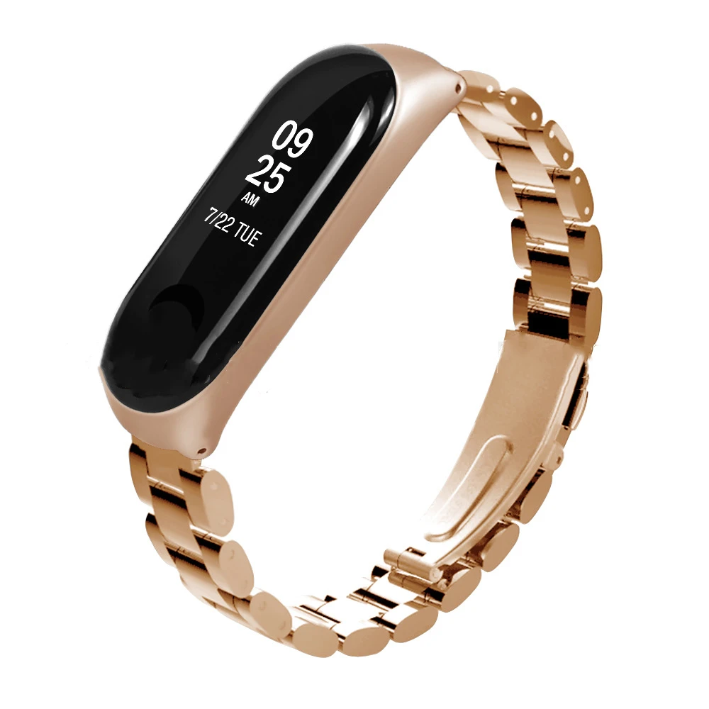 2019 Elegant stainless steel watch bands Milanese Loop Band For Xiaomi Mi Band 3 Metal Watch Strap