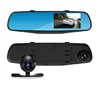 Dual Lens Night Vision Car DVR Full HD 1080P 30FPS 4.3" LCD Rear View Mirror Car Camera