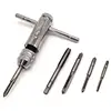 6 Pcs/set Adjustable T Handle Tap Wrench Ratchet Spanner with Screw M3-M8 Taps