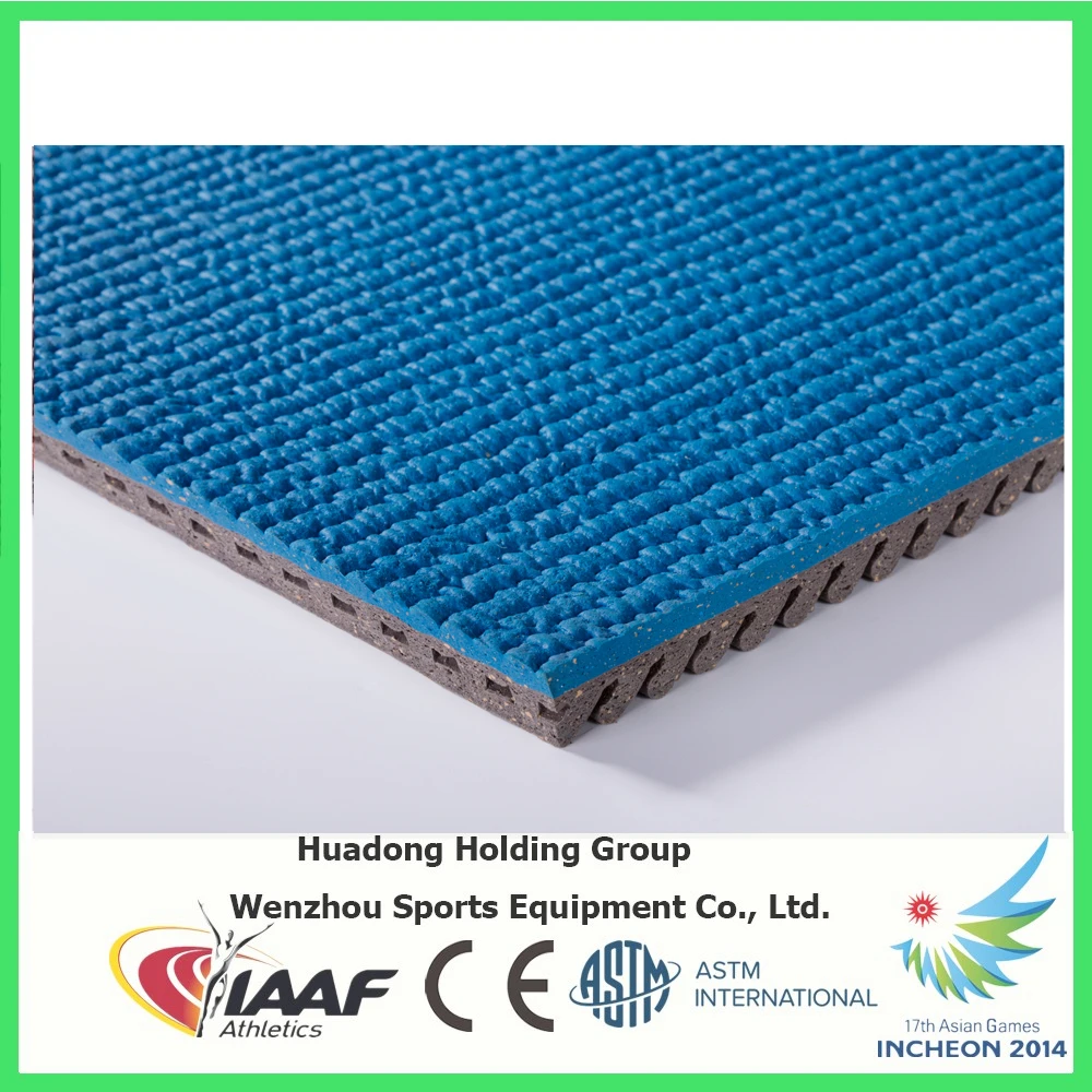 
Rubber epdm top sports flooring material type running track 