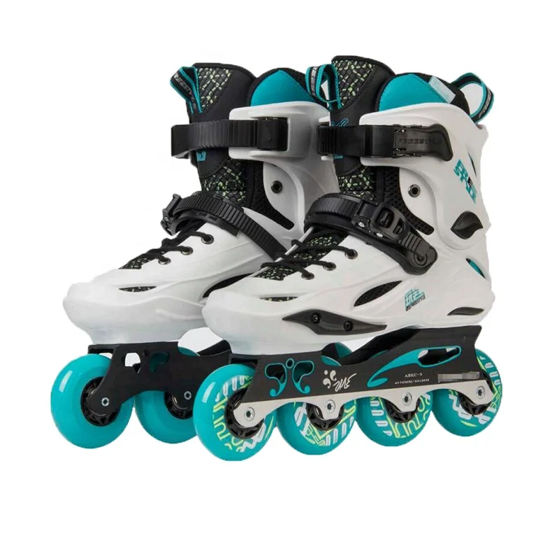 

Freestyle professional wholesale inline speed roller racing skates, White, black, etc.