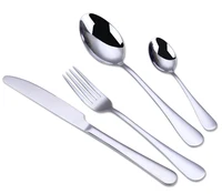 

Luxury Wedding Silver Stainless Steel Steak knife Fork spoon 24 piece/16 piece flatware cutlery set with gift box