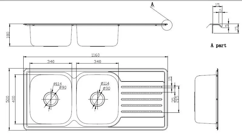 Saudi Arabia Popular Double Bowl 304 Stainless Steel Drain Board Kitchen Sink Of Poats Buy Double Bowl 304 Stainless Steel Drainboard Kitchen Sink Stainless Steel Drainboard Kitchen Sink Saudi Arabia Popular Double Bowl