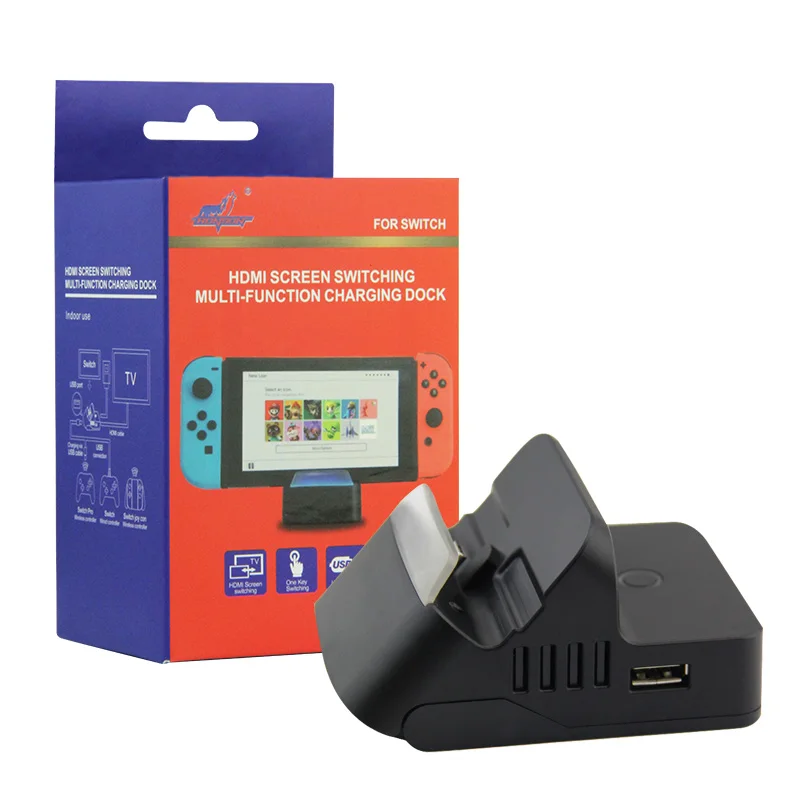 

Honson Mini Portable Charger Charging Dock Station for Nintendo Switch console, Black