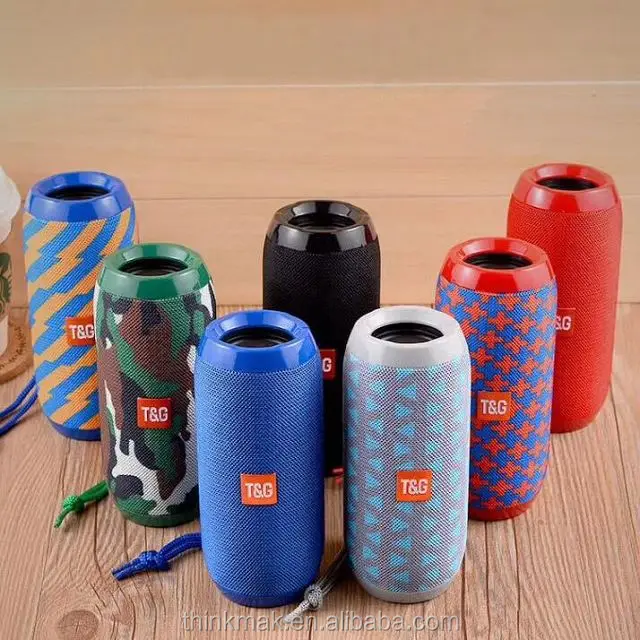 Hot Selling TG117 Fabric Speaker Brilliant Quality Sound Double Horn Multifunction HiFi Portable Wireless Speaker - ANKUX.COM