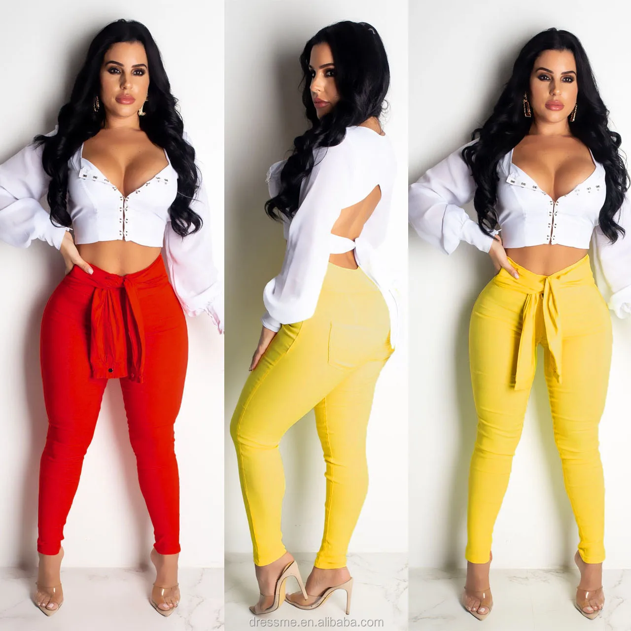 

MT200-1159 Amazon hot style lovely solid color off shoulder jumpsuit suit